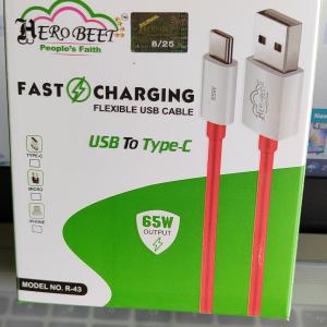 R43 HEROBEET DATA CABLE 55W USB TO TYPEC